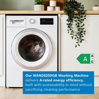 Bosch Series 4 Washing machine, Front Loader 9kg 1400 rpm - White | WAN28259GB Bosch Washing Machine Euronics Ireland