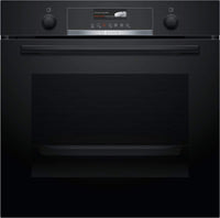 Bosch Serie 6 60cm 71 Litre Built-In Single Oven Black | HBG579BB6B