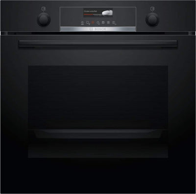 Bosch Serie 6 60cm 71 Litre Built-In Single Oven Black | HBG579BB6B