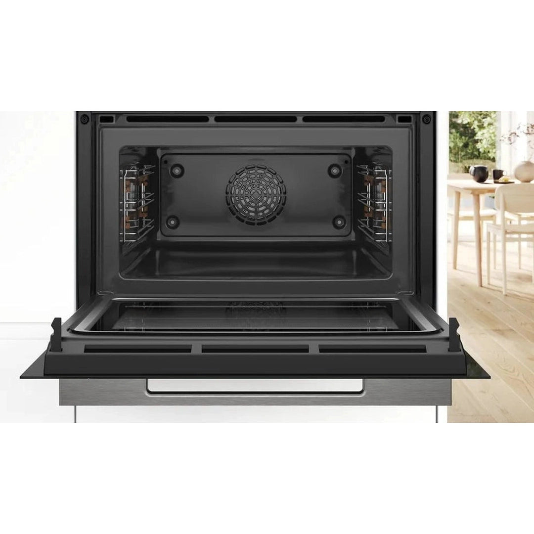 Bosch Series 8 60cm 45 litre built in single oven with microwave function | CMG7241B1B Bosch Oven Euronics Ireland