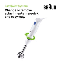 Braun MultiQuick 1 Hand Blender - White - EasyTwist System