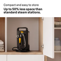 Braun UpStyle 2 Steam Generator Iron - Black - stored in a cupboard