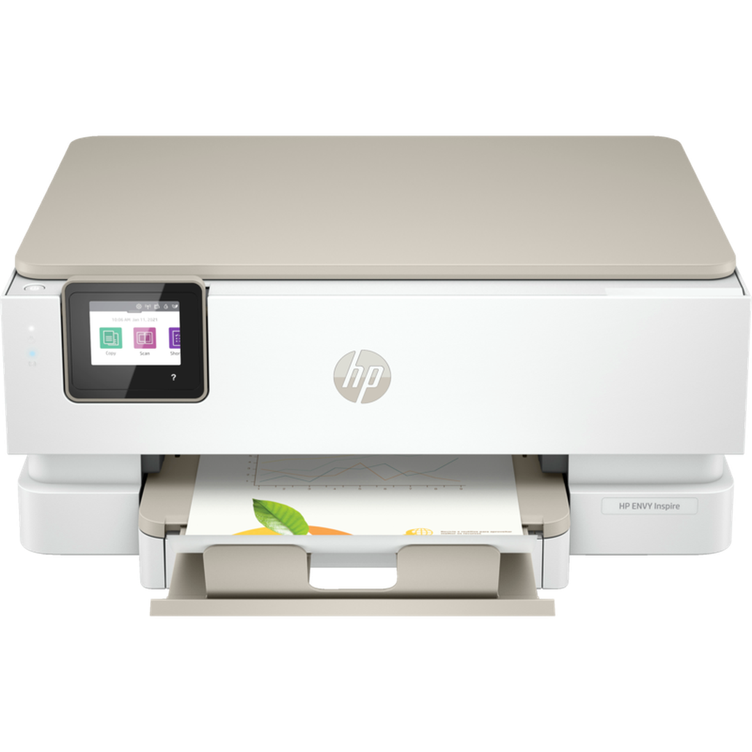 "Hp ENVY Inspire 7220e All-in-One Wireless Colour Printer | 3 Months Free Instant Ink with HP+ | White | 2-sided printing | Touchscreen | Self-healing Wi-Fi | 242P6B#687 " HP Euronics Ireland