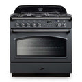 Rangemaster Classic FX 90 Dual Fuel range cooker in Slate with Chrome trim