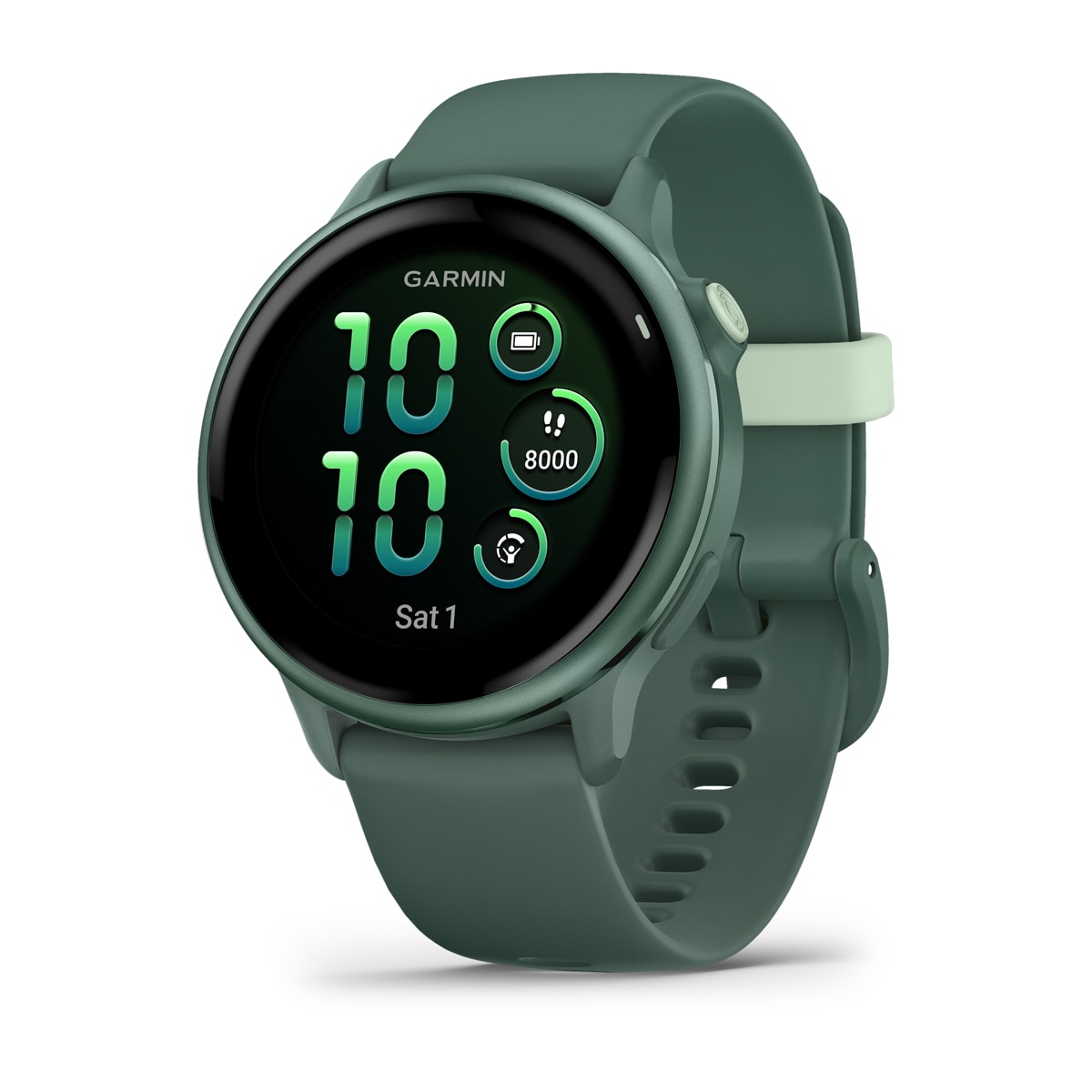 Garmin vivoactive 6 GPS Fitness Smartwatch - front view , screen on