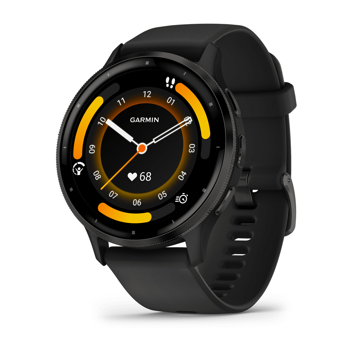 Garmin Venu 3 45mm GPS Health Smartwatch - front view , screen on