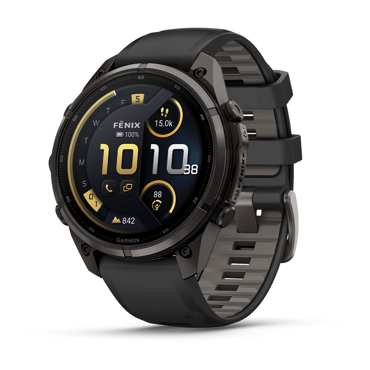 Garmin fenix 9 Pro inReach 47mm AMOLED Sapphire GPS Smartwatch - front view