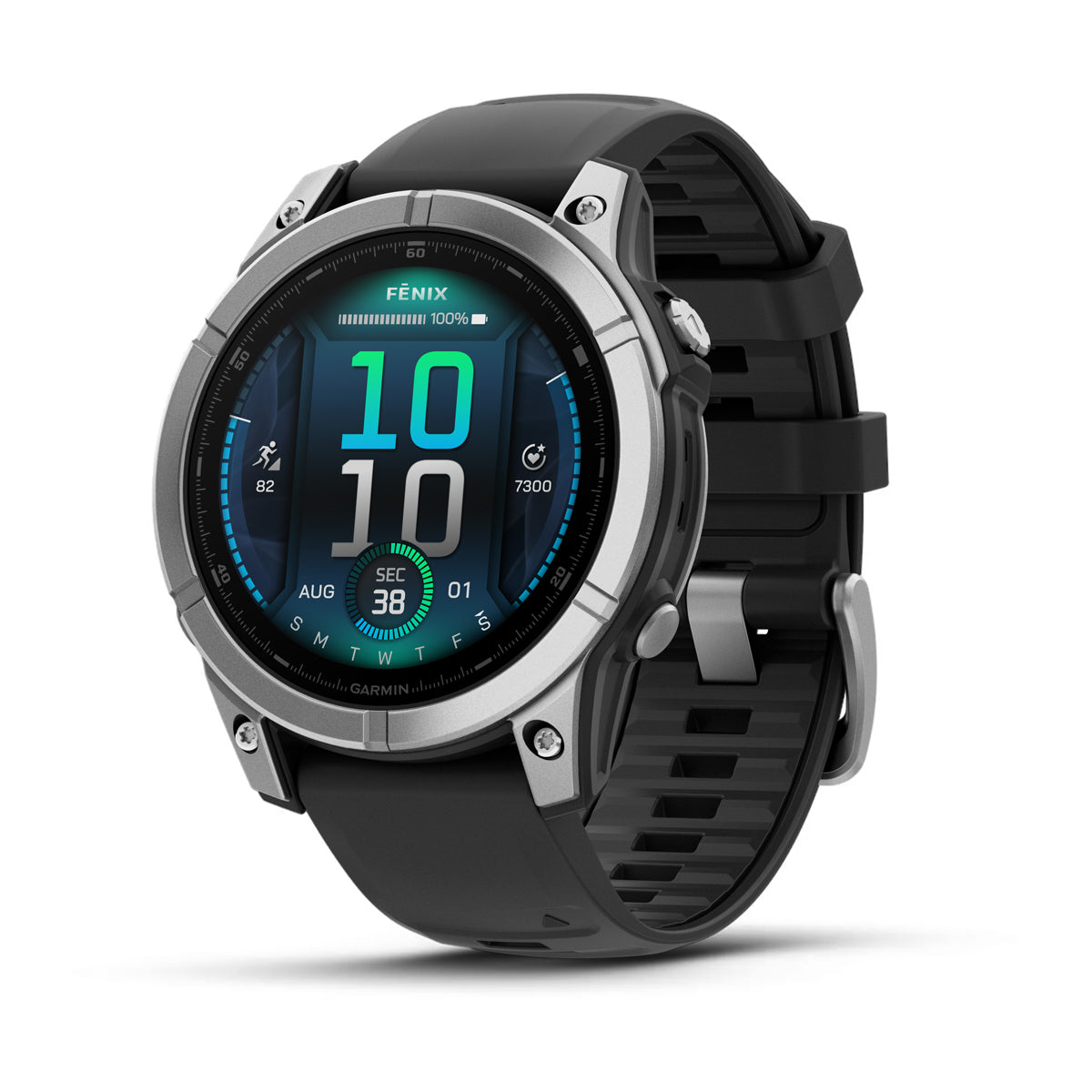 Garmin fenix E 47mm AMOLED GPS Smartwatch - front view
