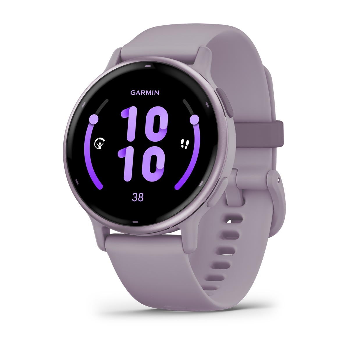 Garmin vivoactive 5 GPS Fitness Smartwatch - front view , screen on
