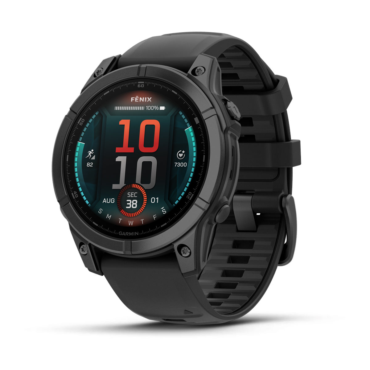 Garmin fenix E 47mm AMOLED GPS Smartwatch - front view