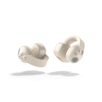 Sennheiser ACCENTUM Clip Open-Ear Earphones Cream — floating earbud pair, studio