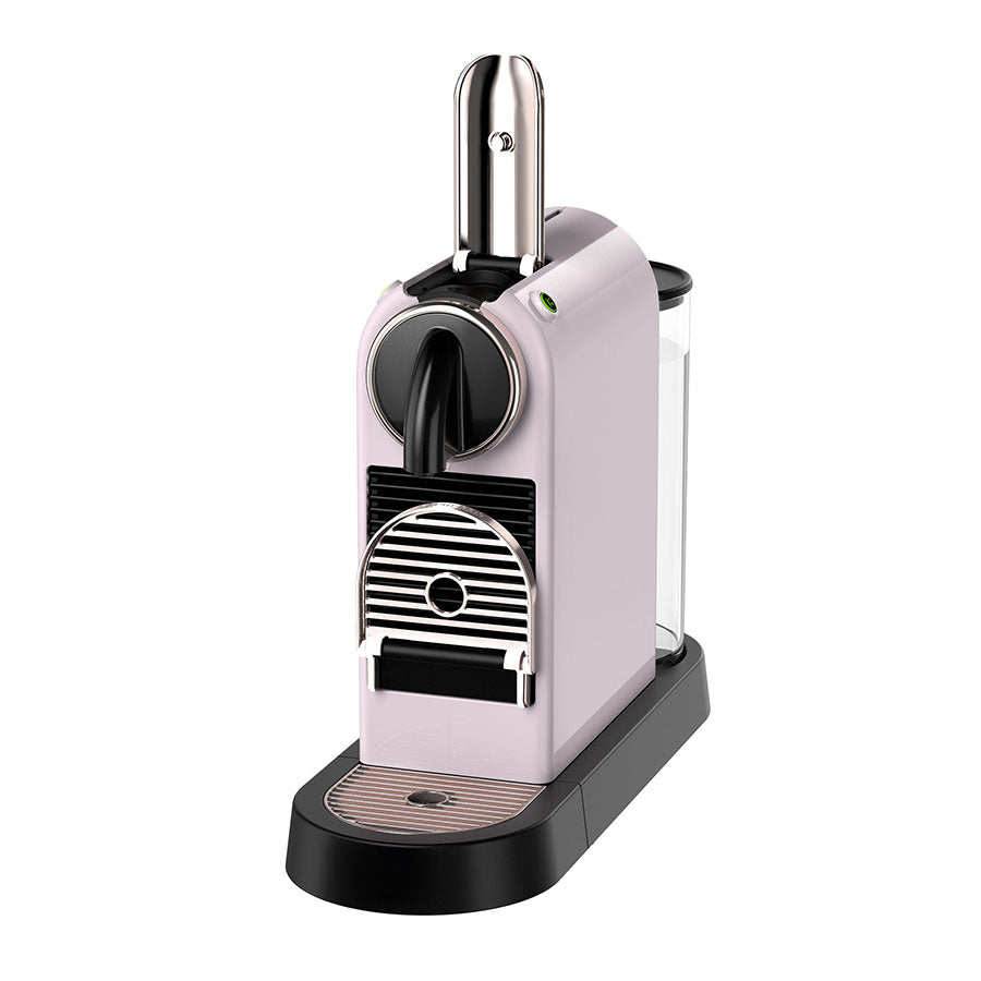 De'Longhi Nespresso Citiz Espresso Machine - Rose Pink - lever raised
