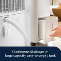 De'Longhi Tasciugo AriaDry Evo 16L Dehumidifier - White - continuous drainage and removable tank