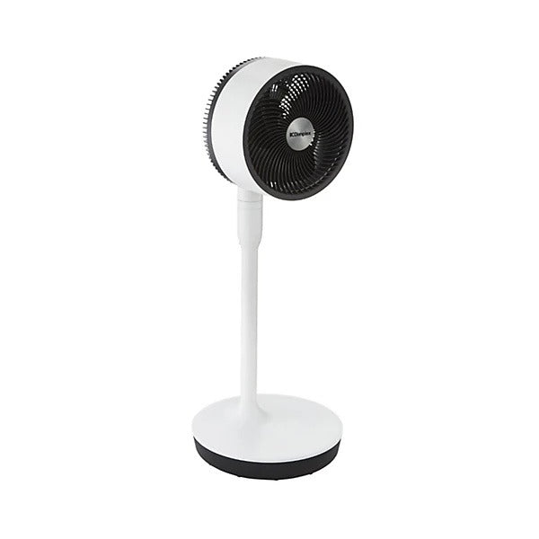 Dimplex Duo Cool Smart 2-in-1 Fan - White - front angled view as a pedestal fan