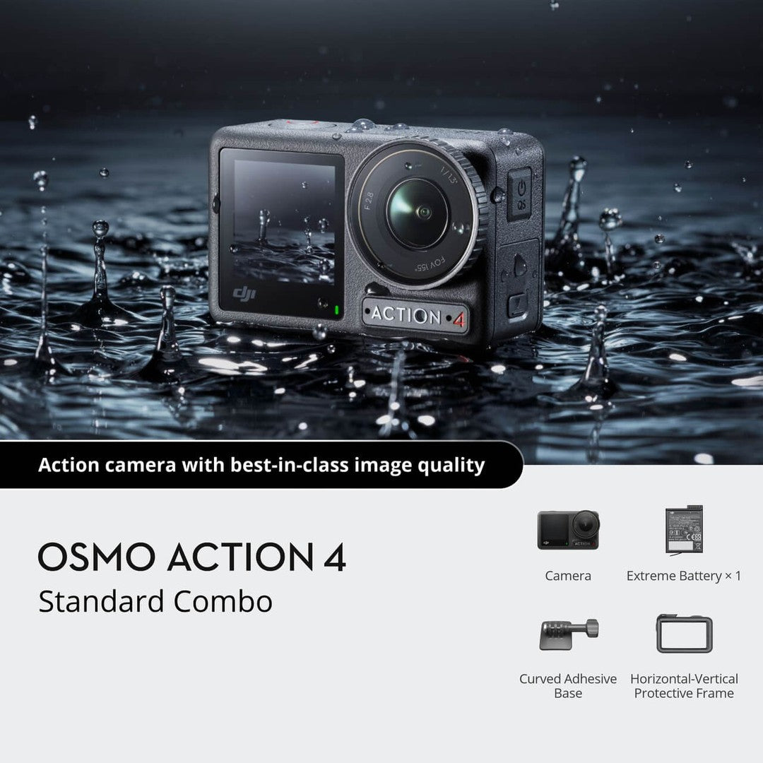 DJI Osmo Action 4 Standard Combo | CP.OS.00000269.01 DJI Camera Euronics Ireland