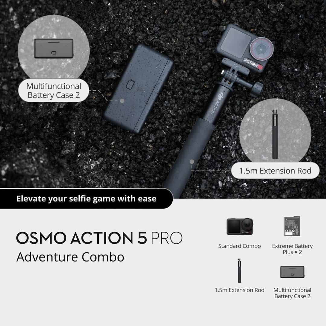 DJI Osmo Action 5 Pro Adventure Combo | CP.OS.00000350.03 DJI Camera Euronics Ireland