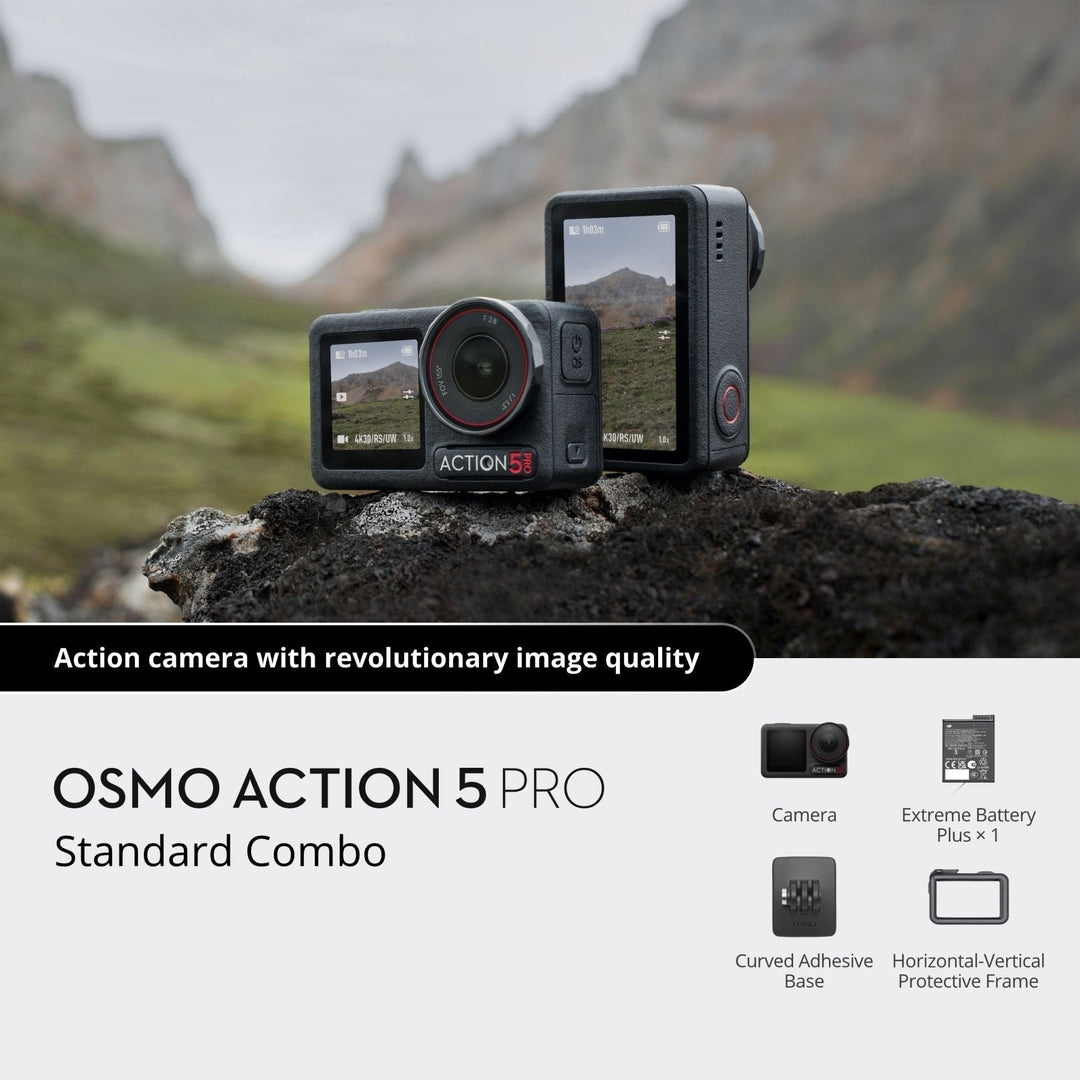 DJI Osmo Action 5 Pro Standard Combo | CP.OS.00000349.03 DJI Camera Euronics Ireland