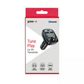Groov-e Bluetooth FM Transmitter with USB-A and USB-C Charging Black - official product image