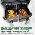 EirFryer Dual Drawer Air Fryer | T-033260 EirFryer Air Fryer Euronics Ireland