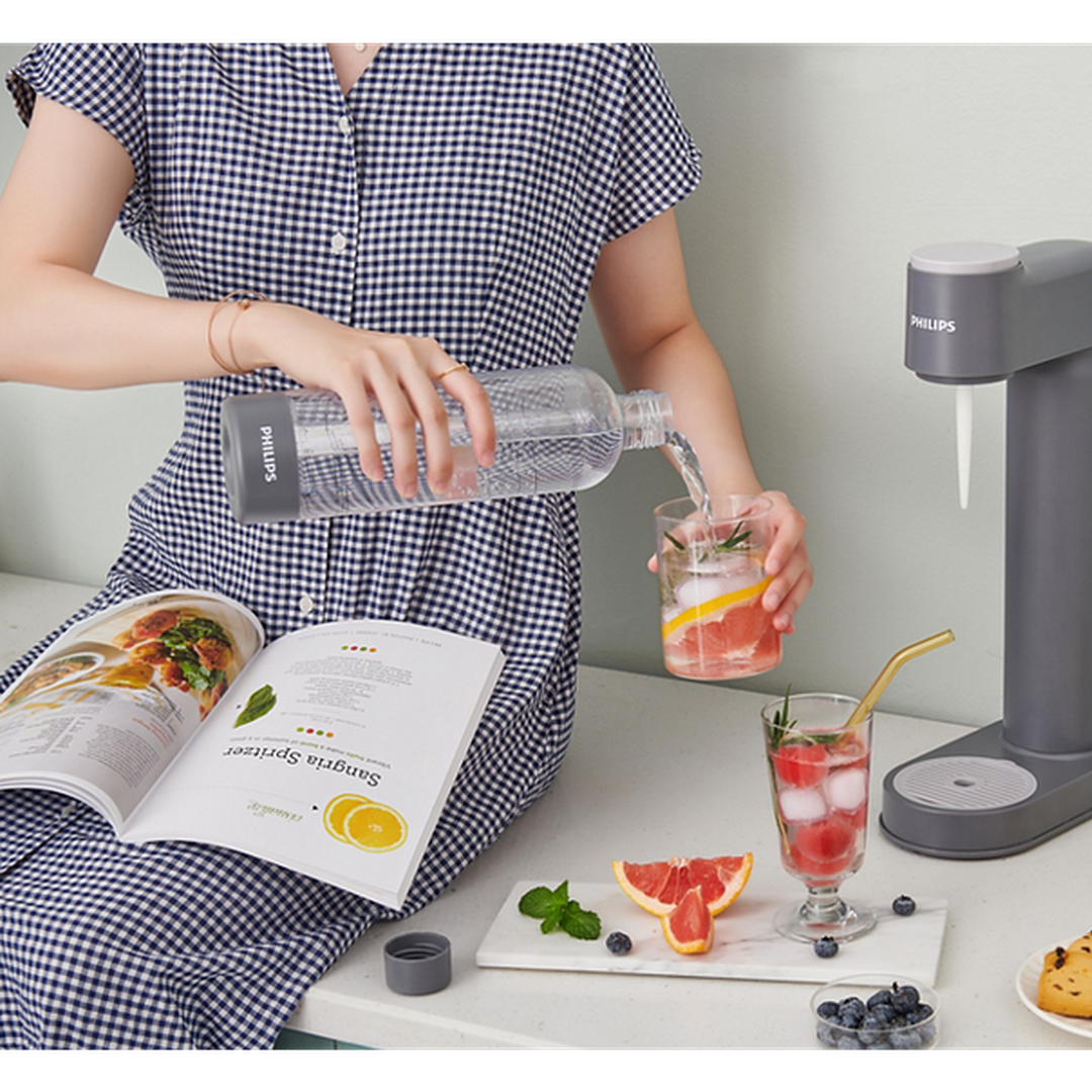 Philips GoZero Soda Maker - Grey | ADD4901GR/10 Philips Water Carbonator Euronics Ireland