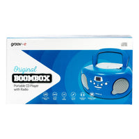 Groov-e Original Boombox CD Player with AM/FM Radio Blue - official product image