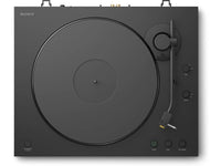 Sony PS-LX5BT Fully Automatic Bluetooth Turntable - Black - top platter and tonearm view