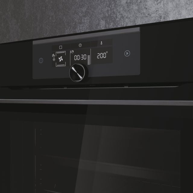 Haier I-Turn Series 6 70L Built-In Electric Single Oven - Black | HWO60SM6F8BH Haier Oven Euronics Ireland