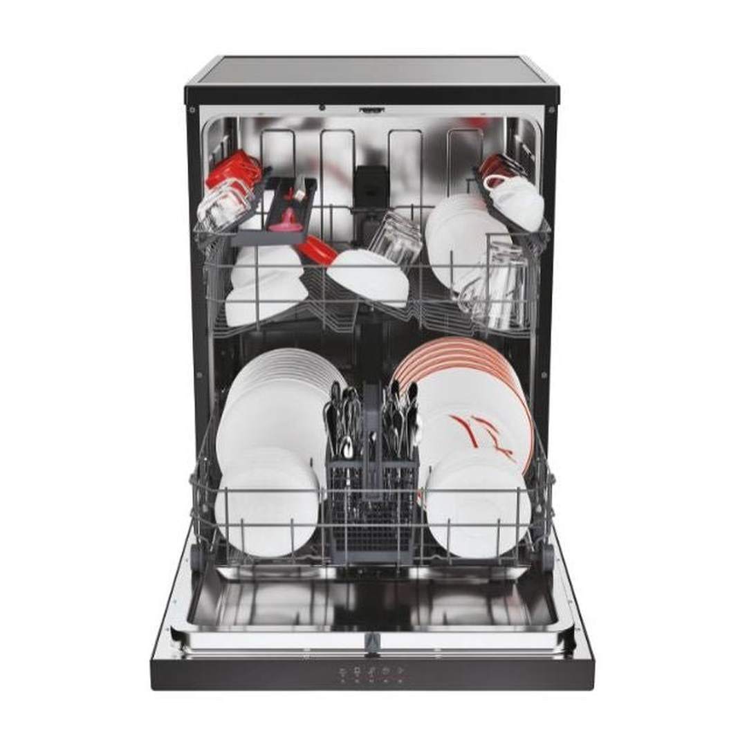 Hoover Black 13 Place Free Standing Dishwasher | HF3C7L0B-80 Hoover Dishwasher Euronics Ireland