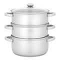 Judge HX04 22cm 3 tier glass lid steamer set product image 1
