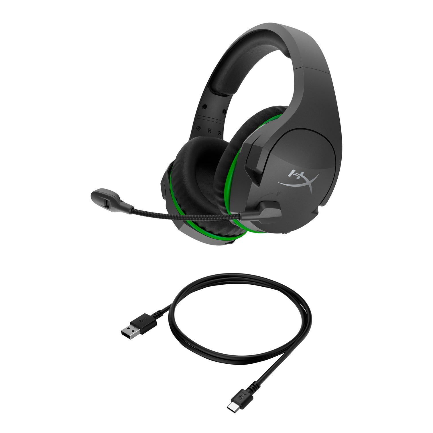 HyperX CloudX Stinger Core -Wireless Gaming Headset (Black-Green) -Xbox | 259-4P5J0AA