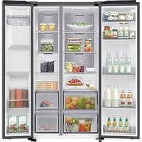 Samsung 640L Bespoke AI Series 6 Side-by-Side Fridge Freezer with SpaceMax™, Silver | RS70F64KETEU Samsung American Fridge Freezer Euronics Ireland