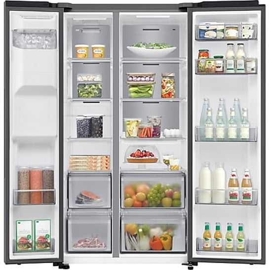 Samsung 640L Bespoke AI Series 6 Side-by-Side Fridge Freezer with SpaceMax™, Silver | RS70F64KETEU Samsung American Fridge Freezer Euronics Ireland