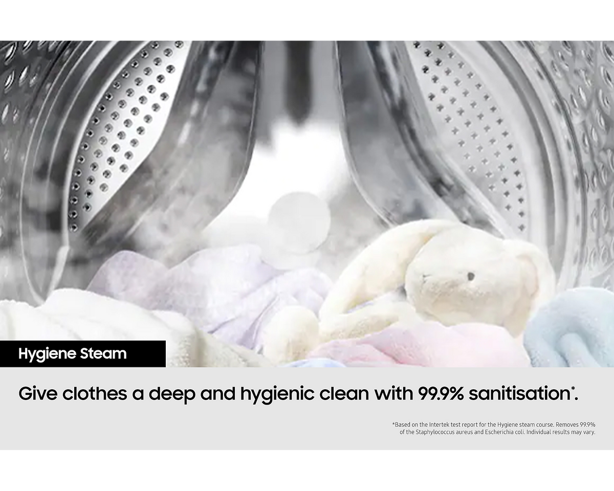 Samsung Series 5 AI Energy 10kg 1400rpm Washing Machine with ecobubble - White - Hygiene Steam