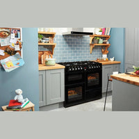 Beko Freestanding 100cm Double Oven Gas Range Cooker | KDVF100K Beko Range Cooker Euronics Ireland