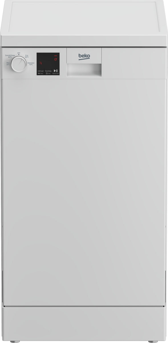 Beko DVS04020S Freestanding 10 Place Setting Slimline 45cm Dishwasher