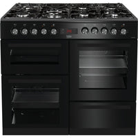 Beko Freestanding 100cm Double Oven Gas Range Cooker | KDVF100K Beko Range Cooker Euronics Ireland