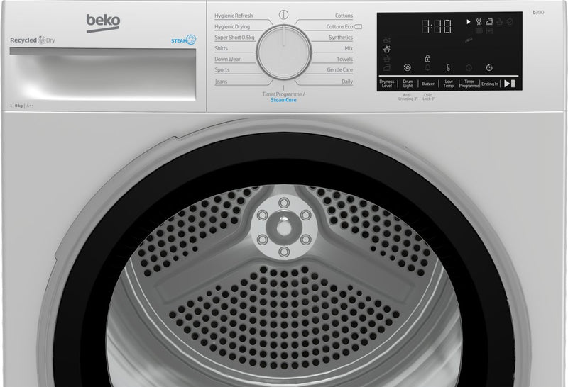 Beko Freestanding 8kg Tumble Dryer with SteamCure | B3T48231DW