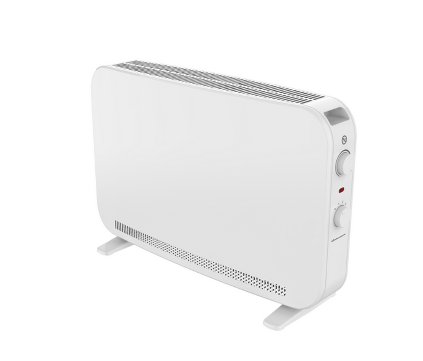 Winterwarm 2kW Convector Heater - White - angled view