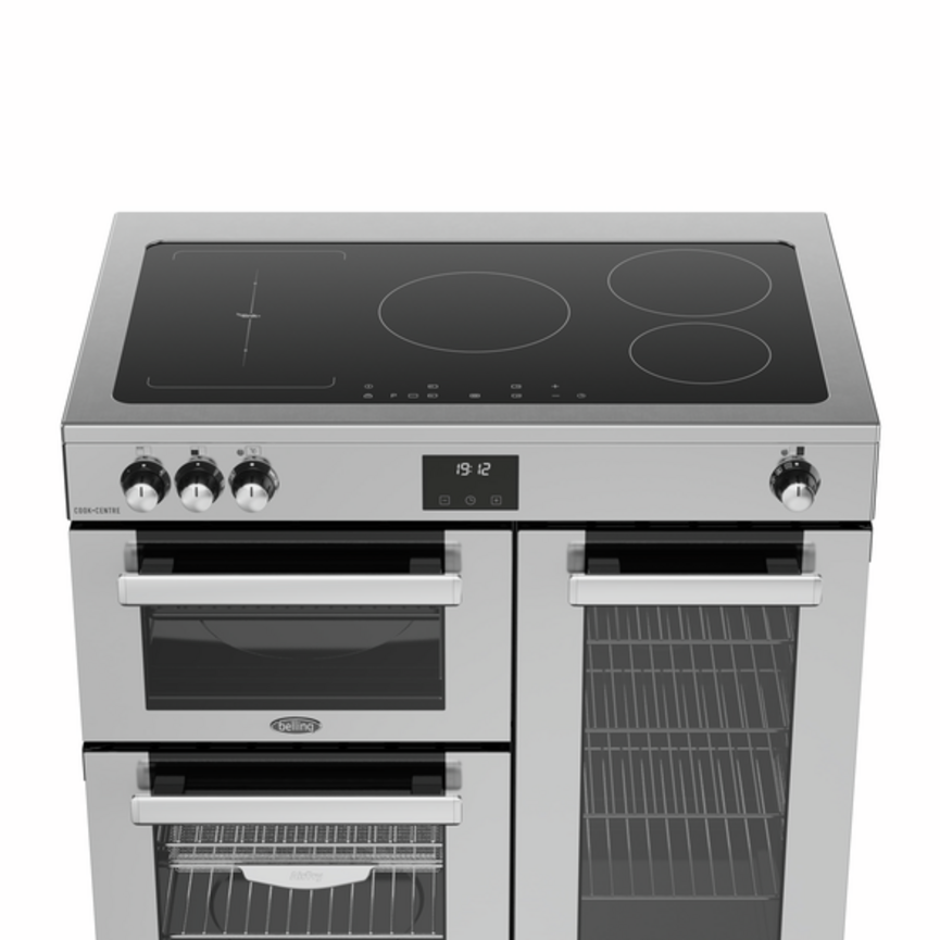 Belling Cookcentre 90Ei 90cm Induction Range Cooker - Stainless Steel - product view