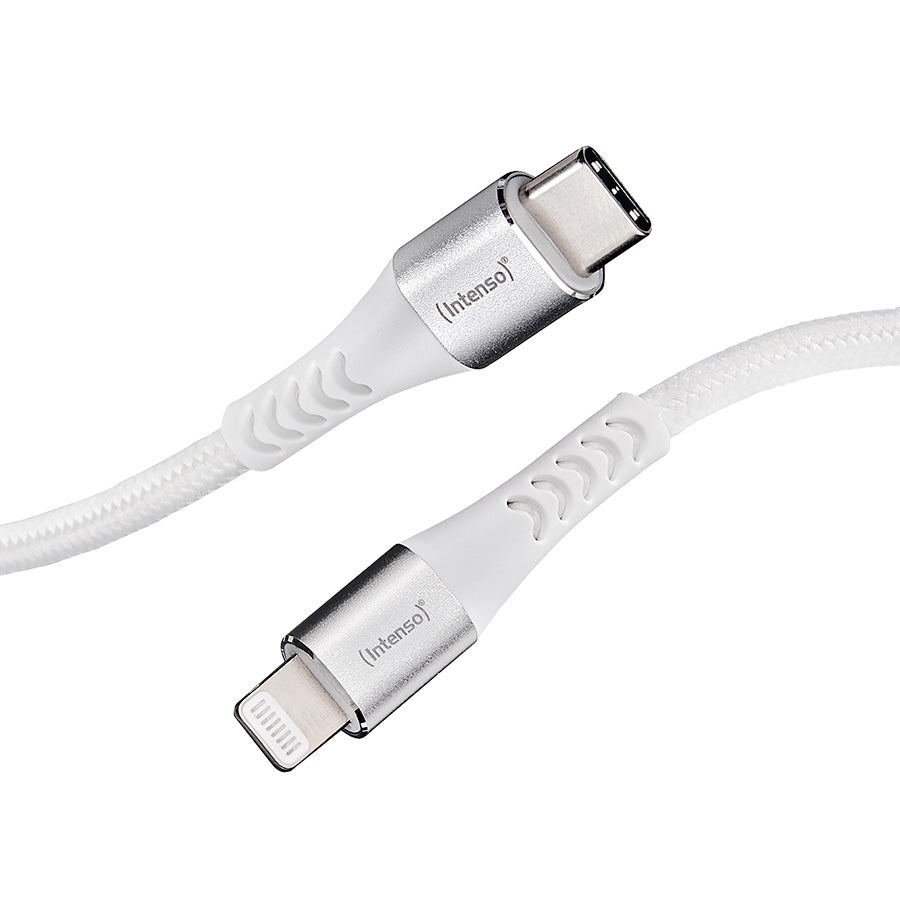 Intenso C315L USB-C to Lightning Nylon Cable 1.5m 27W - White - view 5