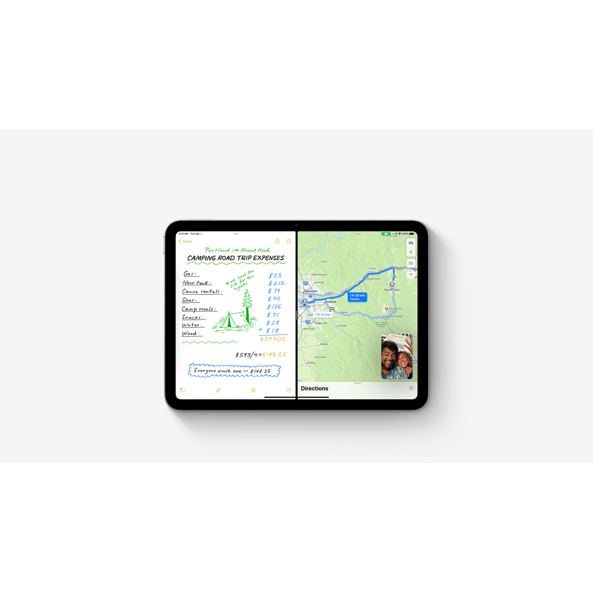 Apple iPad 11" (A16) 128GB Wi-Fi Tablet - Blue - FaceTime with Centre Stage