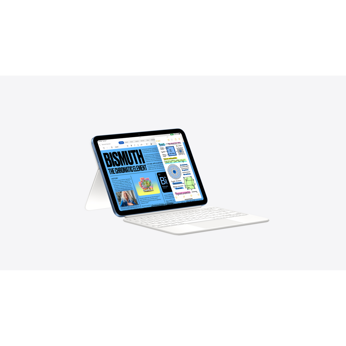 Apple iPad 11" (A16) 128GB Wi-Fi Tablet - Blue - blue iPad with Magic Keyboard Folio