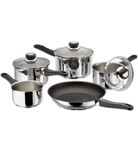 Judge Vista J3C1 5-piece stainless steel draining saucepan set product image 1