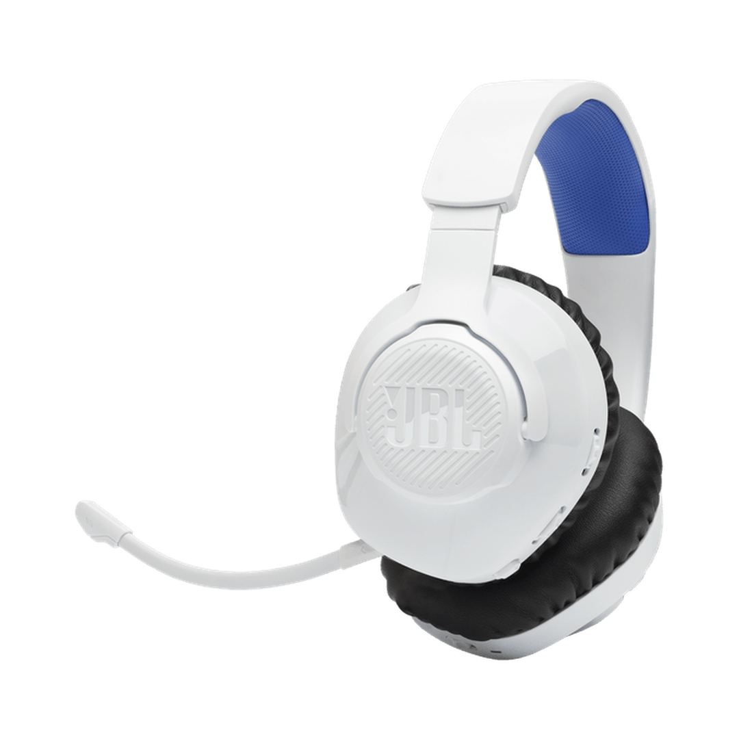 JBL Quantum 360P 40mm Driver Console Wireless Gaming Headset - White & Blue | JBLQ360PWLWHTBLU JBL Headphones Euronics Ireland