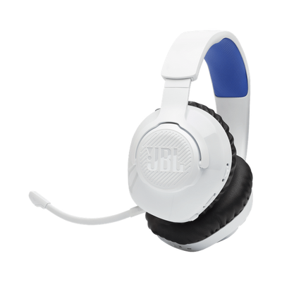 JBL Quantum 360P 40mm Driver Console Wireless Gaming Headset - White & Blue | JBLQ360PWLWHTBLU JBL Headphones Euronics Ireland