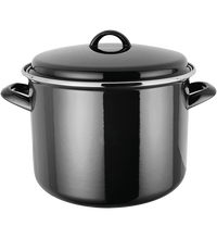 Judge JH45 24cm enamel stockpot, black product image 1