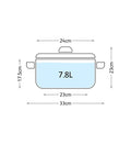 Judge JH45 24cm enamel stockpot, black product image 2