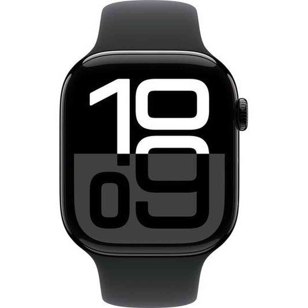 Apple Watch Series 10 GPS 46mm Jet Black Aluminium Case with Black Sport Band - M/L | MWWQ3QA/A Apple Smartwatch Euronics Ireland