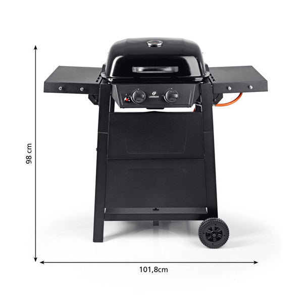 Landmann 2 Burner Gas BBQ – Black | 22165 Landmann Outdoor Grill Euronics Ireland