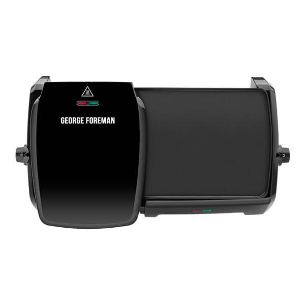 George Foreman 10 Portion Grill & Griddle 1800W - Black - top-down view